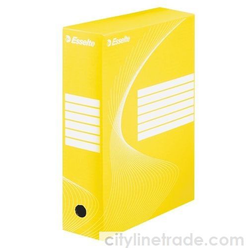 Коробка архивная Esselte Standard 100мм, желтая - канцтовары в Минске